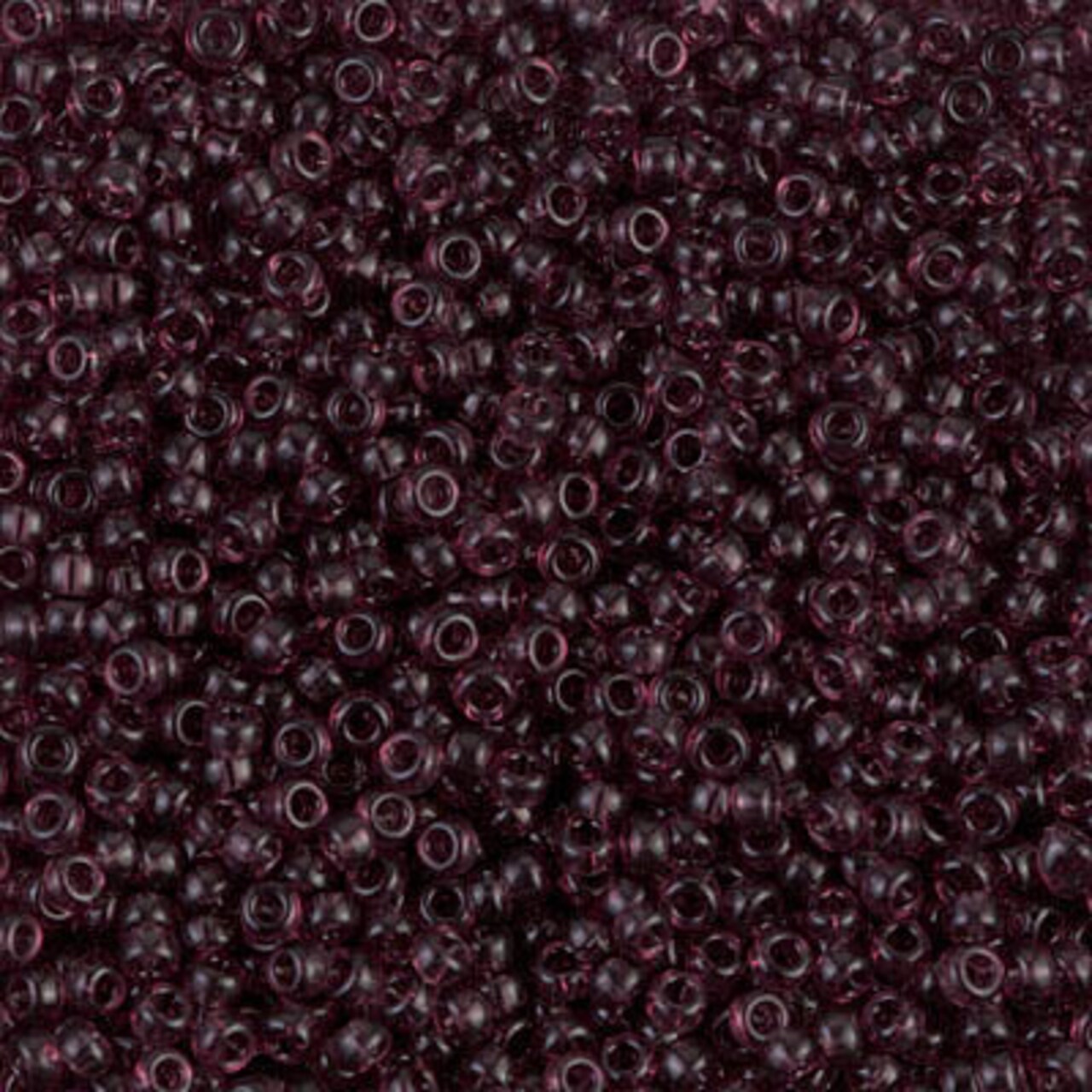 Miyuki 11 Round Seed Bead, 11-153, Dark Smoky Amethyst, 13 grams